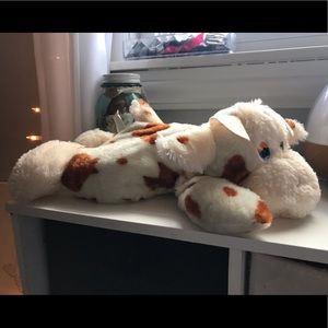 Brown laying cow stuffed animal!